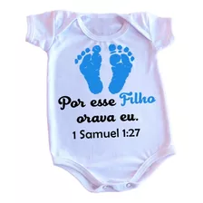 Body Por Esse Filho(a) Orava Eu! - 1 Samuel 1:27 - Estampado