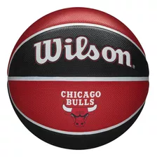 Balón Baloncesto Wilson Team Tribute Nba Basketball #7 Color Rojo-chicago Bulls