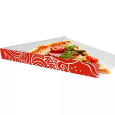 Caixinha Embalagem Para Fatia De Pizza 500un Vermelho