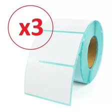 Pack 3 Rollo Etiquetas Térmicas Adhesivas 50mm X 20mm 1000 U