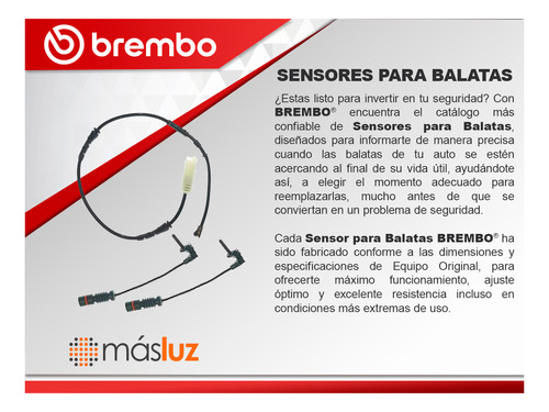 1.sensor Para Balatas Delantera O Trasera Ml500 06/07 Brembo Foto 4