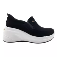 Zapatilla Via Marte Plstaforma Sneaker Confort 1901p Taco 7c