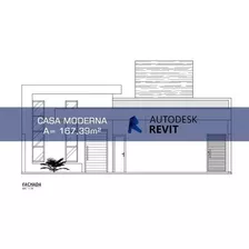 Kit 2 Projetos Casa E Duplex Moderno Revit Pronto 