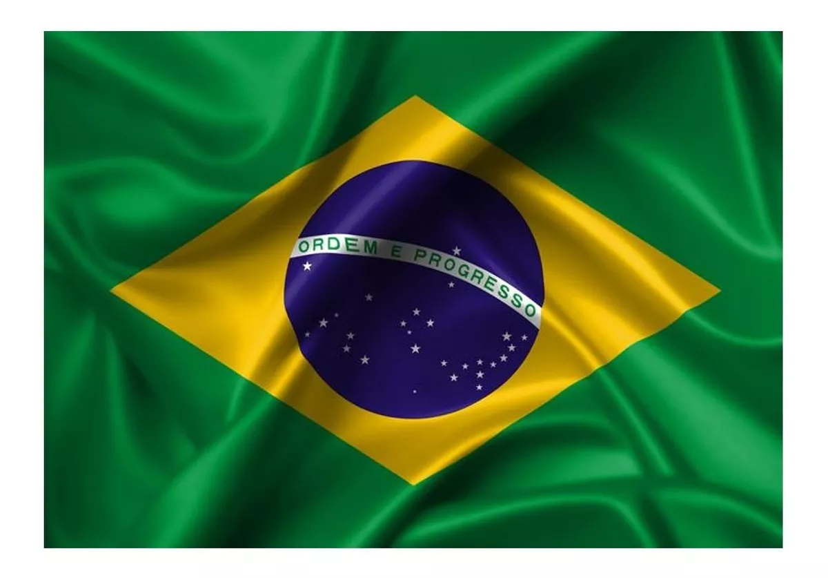 Bandera Brasil 1.50x90cm Exterior Grande