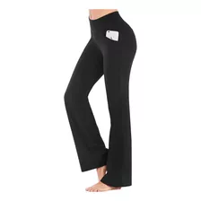 Pantalones De Yoga Iuga Bootcut Con Bolsillos Para Mujer Pan