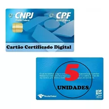 Cartao Certificado Digital A3pf A3pj Smart Card Crypto Kit 5