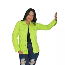 Jaqueta Longa Feminina Jeans Color Oversized Desfiados