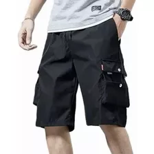 Bermuda Hombre Casual Playa Cómodo Short Bolsas Cargo 3008 S