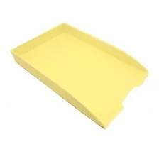Bandeja Liggo Oficio Autoapilable 1 Piso Amarillo Pastel