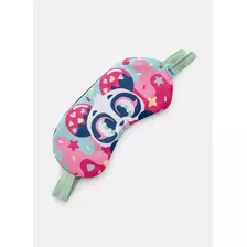 Tapa Olho Estampado Divertido Puket Cor Rosa Panda Donut