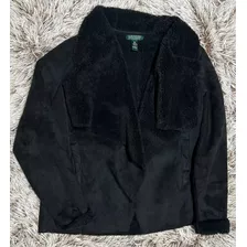 Chaqueta Tipo Gamuza Ralph Lauren Aborregada Para Mujer M