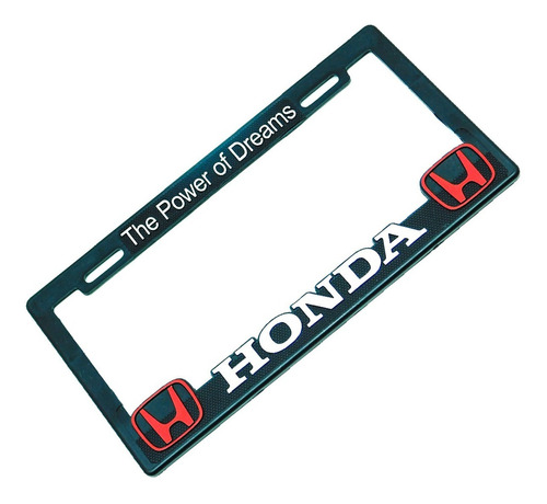  Portaplacas Premium Honda Juego 2 Piezas Foto 2