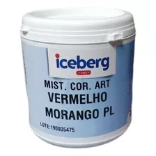 01 Corante Pó 500g Iceberg Vermelho Morango