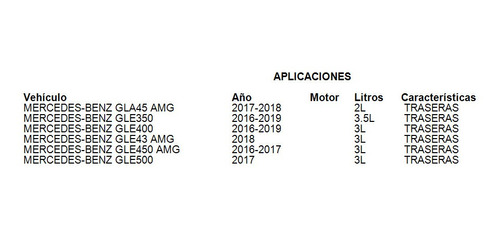 Balatas Traseras Mercedes-benz Gle350 2018 3.5l Brembo Foto 3