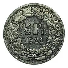 Suiza - 1/2 Franco 1921 - Km 23 (ref 265)