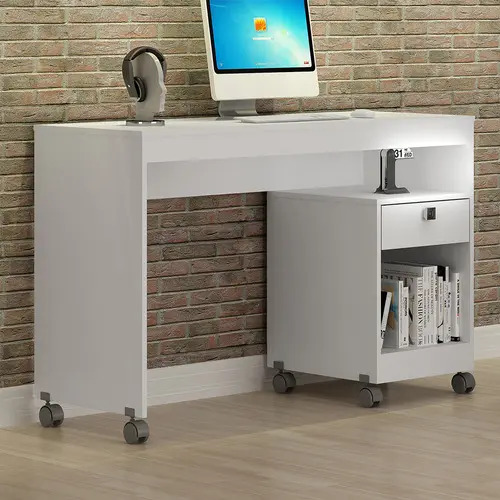 Mesa Para Computador Giga Branco - Valdemóveis