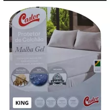 Capa Protetor Colchão Malha Gel Impermeavel Castor King 1,93