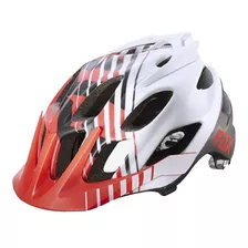 Capacete Bike Flux Savant Vermelho/branco - S/m