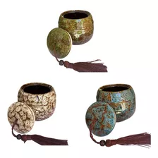 3 Pote De Cerâmica 500ml: Armazene Seus Doces Com Estilo