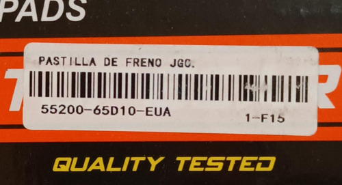 Pastillas Freno Ceramicas Suzuki Vitara 2.0 Nomade 2.0 Xl7 Foto 5