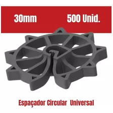 Espaçador Circular Plástico Ferragem Concreto 30mm 500 Und