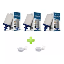 Kit 3 Velas Premium Tripla Ação Alcalina + 2 Boias Filtro