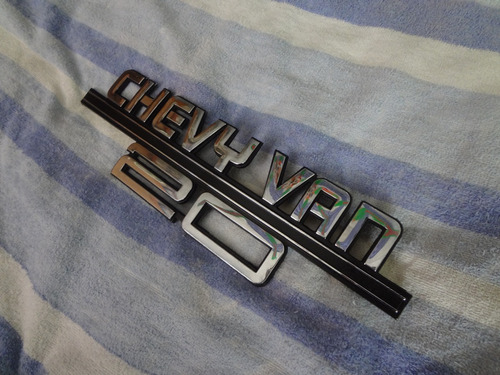 Emblema Lateral Chevrolet Chevy Van 20 Original Foto 3