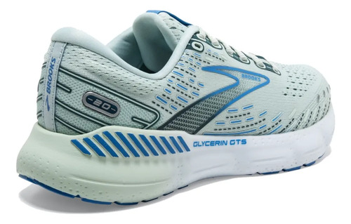 Zapatillas Running Brooks Glycerin Gts 20 Mujer Verde Agua Y Celeste 8.5 Us