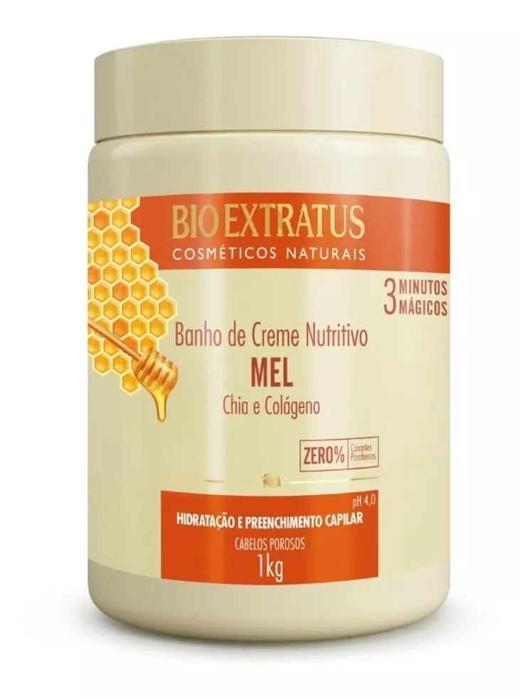 Banho De Creme Nutritivo Mel 1kg - Bio Extratus