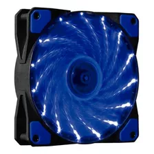 Fan Cooler Netmak 12 Cm Con 15 Luces Leds Azul Nm-12025b