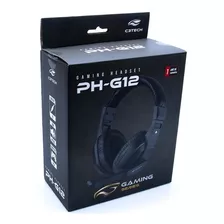 Fone Com Microfone Game Ph-g12bk C3 Tech Cor Preto