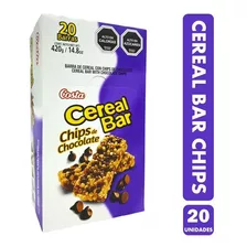 Barra Cereal Bar Costa Chips Chocolate 20 Unidades 21 Gr