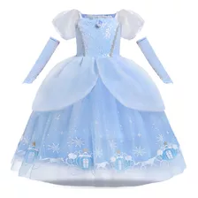 Vestido De Princesa Cenicienta Para Niñas