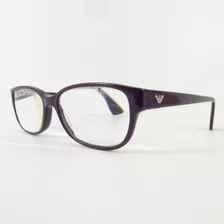 Lente Óptico Emporio Armani Ea9648 Wayfarer Dark Purple 52mm