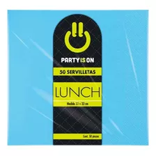 Servilleta Lunch 33x33cm Party Is On 50pz 