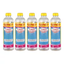 5 Genpool Algicida Sem Cobre Elimina Alga Agua Piscina Genco
