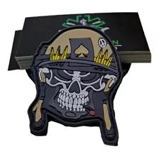 Parche Pvc Calavera Militar Tactico Comando Especial Full