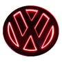 Logo Led Volkswagen 3d Luz Azul Vw Volkswagen 