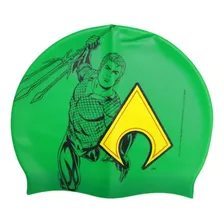 Touca De Natação De Silicone Crianças Liga Da Justiça Herois Cor Aquaman