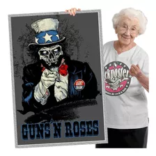 Poster Quadro Sem Moldura Guns'n Roses 50 A1 84x60cm