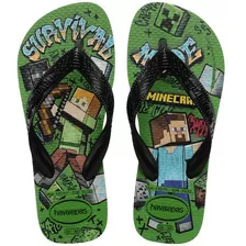 Chinelo Sandálias Havaianas Game Minecraft N. Fiscal 