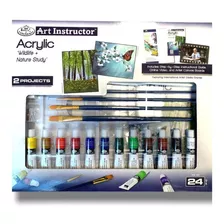 Kit Pintura Acrílica Royal Art Instructor C/24 Pçs