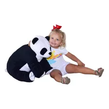 Panda De Pelúcia Urso 50cm Grande Bebe Almofada Antialérgico