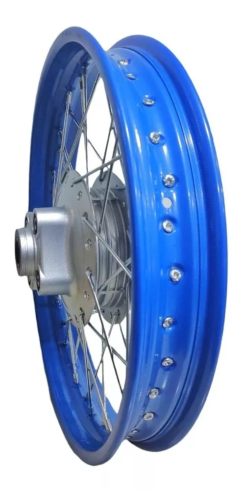 Rin Trasero Completo Para Italika Dm250 Azul 2.15x18 Alessia