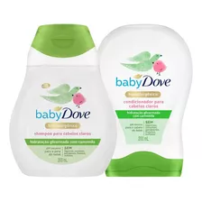 Kit Shampoo E Condicionador Baby Dove Cabelos Claros 200ml