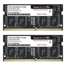 Kit De Memoria Ram Teamgroup De 32 Gb, 2 X 16 Gb, 2666 Mhz