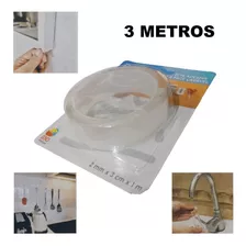 Fita Dupla Face Forte Lavável Mágica Transparente 3 Metros