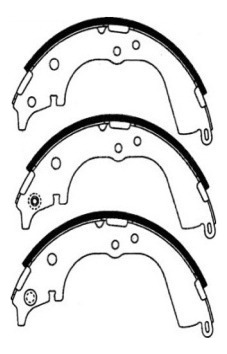 Balatas Freno Tras Para Toyota Hiace 2.8 1995 1996 Foto 2