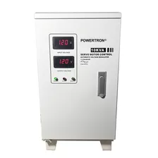 Regulador De Voltaje 10 Kva 120 Volts Marca Powertron ® Blanco