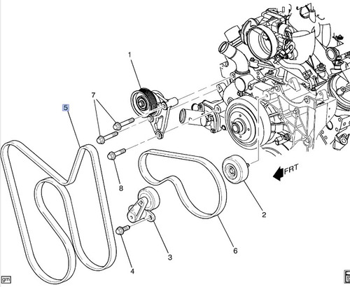 Banda Motor Chevrolet Silverado 1500 Classic 6.0l V8 2007 Foto 3